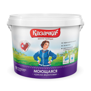 Краска акриловая моющаяся W4 КАЗАЧКА 13 кг