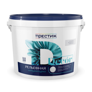 Штукатурка акриловая рельефная ПРЕСТИЖ белая 5 кг