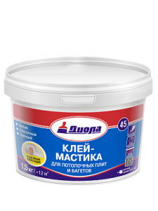 Мастика для потолочных плит и багетов Д-45 ДИОЛА 3 кг