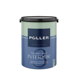 Краска латексная для обоев и стен влагостойкая 3 БАЗА С POLLER глубоко-матовая 4,5 л
