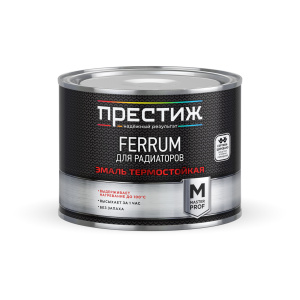 Эмаль акриловая для радиаторов отопления ПРЕСТИЖ белая 0,9 кг 