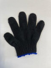 Перчатки XS х/б 5-ти нитка 10кл черные
